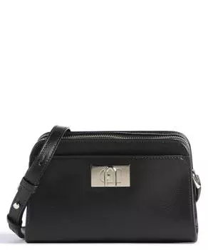 Мини-сумка на плечо 1927 из зерненой кожи Furla, черный