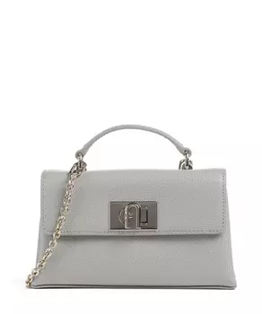 Мини-Сумка на плечо 1927 из зерненой кожи Furla, серый