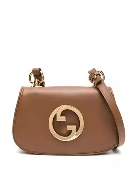 Мини-сумка на плечо Blondie Gucci, коричневый