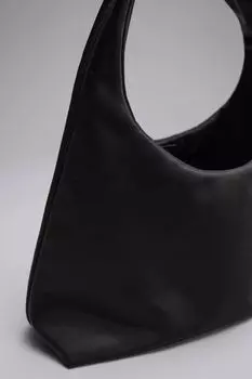Мини-сумка на плечо из нейлона H&M, черный