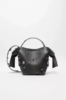 Мини сумка на плечо Musubi Acne Studios, черно-серый