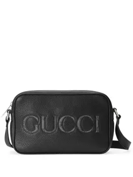 Мини-сумка на плечо с логотипом Gucci, черный