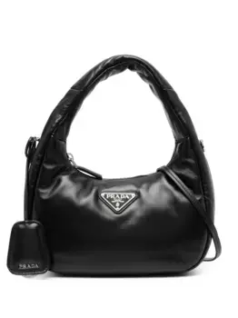 Мини-сумка на плечо Soft Prada, черный
