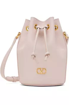 Мини-сумка на шнурке с фирменным логотипом Vlogo Valentino Garavani, розовый