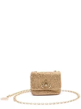 Мини-сумка Nano Jolie с кристаллами Isla, золотой