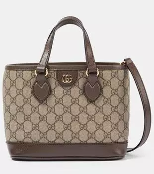 Мини-сумка Ophidia с кожаной отделкой Gucci, Be.Ebo/New Acero