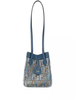 Мини-сумка-оригами на плечо FENDI, синий