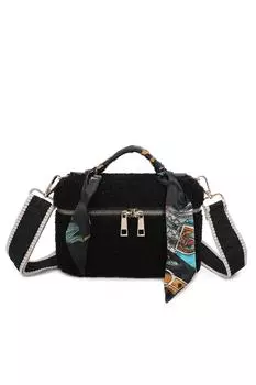 Мини-сумка Pelosa Furry Fontanella Fashion, черный