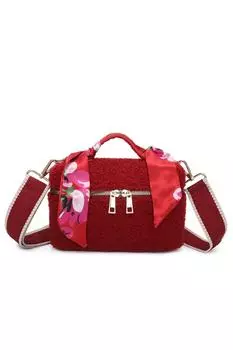 Мини-сумка Pelosa Furry Fontanella Fashion, красный