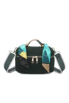 Мини-сумка Pelosa Furry Fontanella Fashion, зеленый