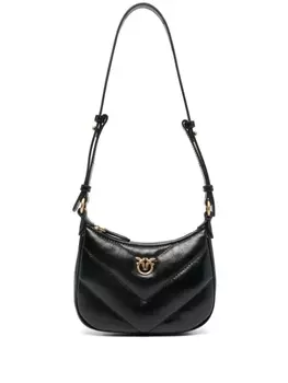 Мини-сумка PINKO Half Moon на плечо, черный