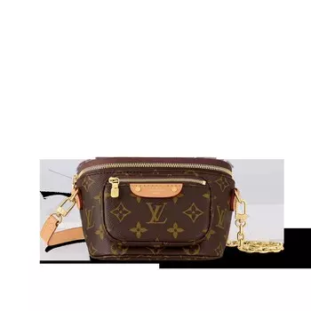 Мини-сумка-пояс Louis Vuitton, коричневый