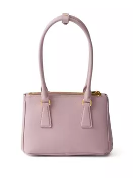Мини-сумка Prada Galleria из сафьяновой кожи, розовый