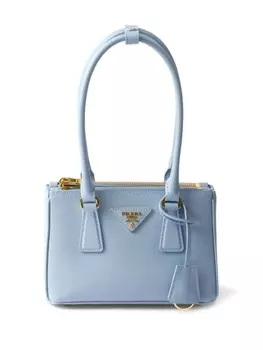 Мини-сумка Prada Galleria из сафьяновой кожи, синий