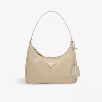 Мини-сумка Re-Edition 2005 из нейлона Prada, цвет neutral