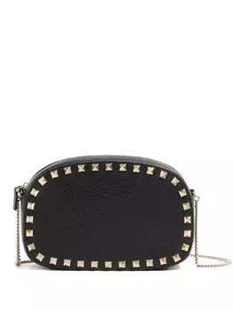 МИНИ-СУМКА ROCKSTUD CROSSBODY ОТ Valentino Garavani ИЗ ЗЕРНИСТОЙ ТЕЛЯЧЬЕЙ КОЖИ, черный