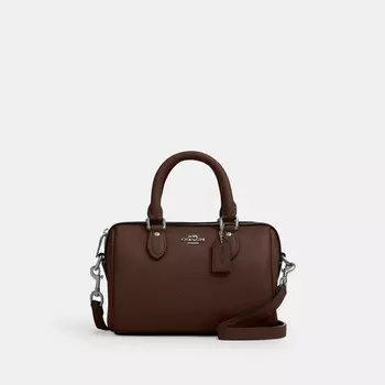Мини-сумка Rowan Crossbody COACH, цвет silver/maple