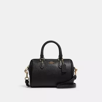 Мини-сумка Rowan Crossbody COACH, золотой/черный