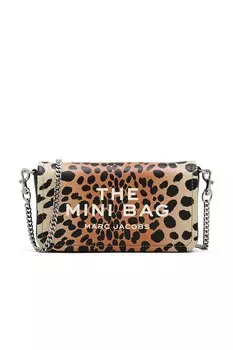 Мини-сумка с цепочкой из кожи гепарда Marc Jacobs, black multi