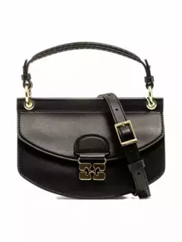 Мини-сумка с логотипом Ganni, черный