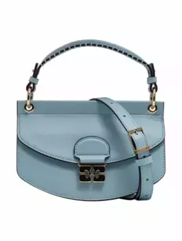 Мини-сумка с логотипом Ganni, синий