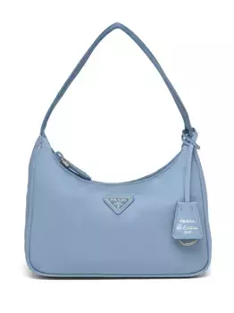 Мини-сумка с логотипом Prada, синий