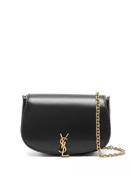 Мини-сумка с логотипом Saint Laurent, черный