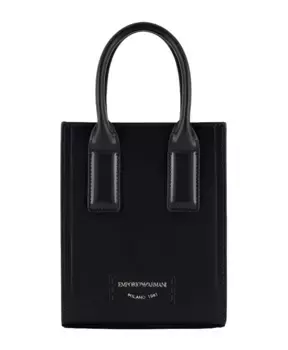 Мини Сумка с матовой отделкой Emporio Armani, черный