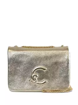 Мини-сумка с металлическим логотипом Coccinelle, золотой