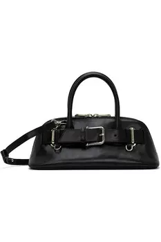 Мини-сумка с молнией и брошью Osoi, черный