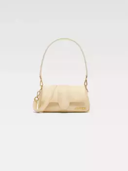Мини-сумка с объемным клапаном Бамбиму Jacquemus, слоновая кость