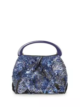 Мини-сумка с пайетками DRIES VAN NOTEN, синий