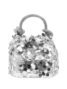 Мини-сумка с пайетками GUESS USA, серебяный