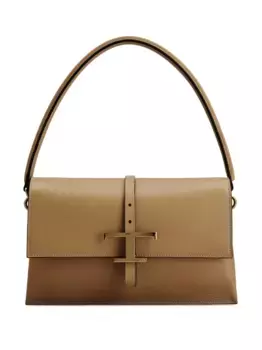 Мини-сумка с Т-образной пряжкой TOD'S, коричневый