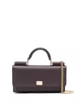Мини-сумка с узором DOLCE & GABBANA, фиолетовый