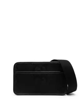 Мини-сумка с узором Jumbo GG Gucci, черный
