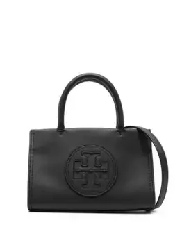 Мини-сумка с вышитым логотипом Tory Burch, черный
