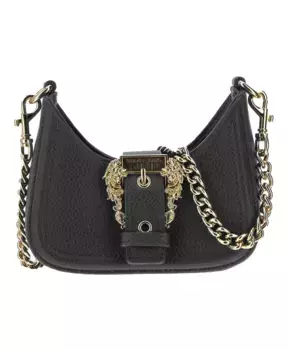 Мини Сумка с золотой цепочкой Versace, черный