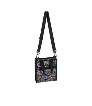 Мини-сумка Север/Юг LeSportsac, цвет nyc winter black print