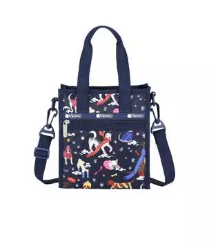 Мини-сумка Север/Юг LeSportsac, цвет snowy pups print