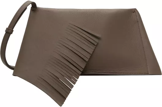 Мини-сумка-шарф цвета тауп JW Anderson