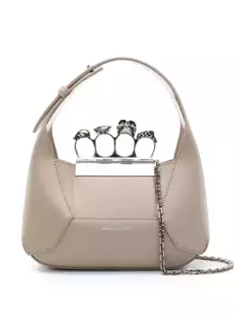 Мини-сумка The Jewelled Hobo Alexander McQueen, нейтральный