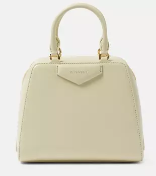 Мини-сумка-тоут Antigona Cube из кожи Givenchy, Almond Green
