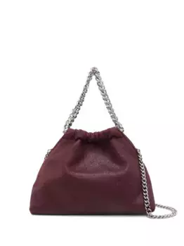 Мини-сумка-тоут Falabella с цепочной отделкой и завязками STELLA MCCARTNEY, красный