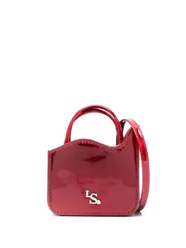 Мини-сумка-тоут Le Silla Ivy из лакированной кожи, красный