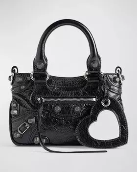 Мини-сумка-тоут Neo Cagole Balenciaga, цвет 1000 Black