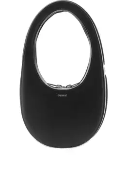 Мини-сумка-тоут Swipe из кожи с овальной оправой COPERNI, черный
