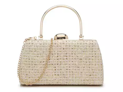 Мини-сумка-трансформер с люрексом Kelly & Katie, золото