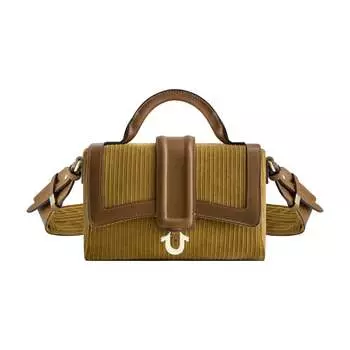 МИНИ-СУМКА True Religion КОРДОРОЙ, коричневый