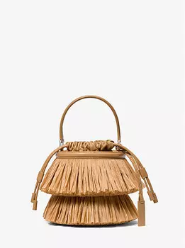 Мини-Сумка-Ведро Ischia из кожи с бахромой Michael Kors, мультиколор